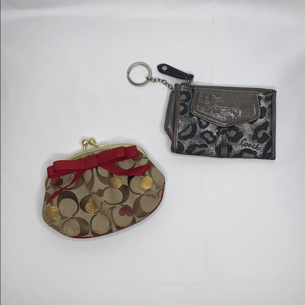 Coach bundle of 2 coin purses